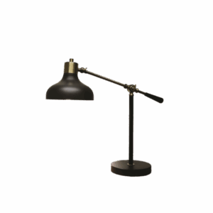 black metal lamp