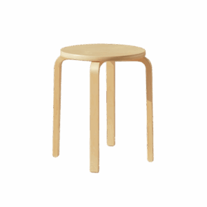 brown wooden stool