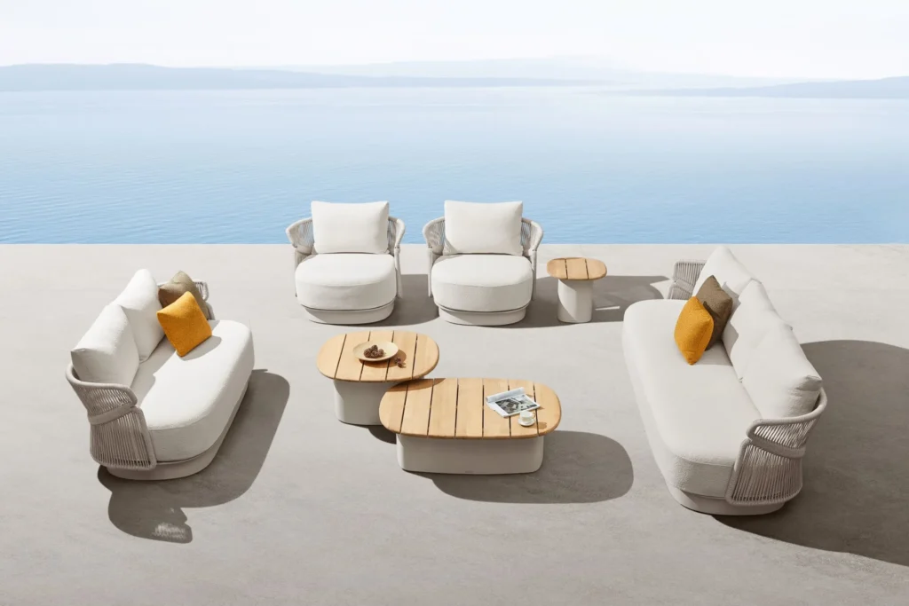 AIO Collection luxury outdoor rope furniture — Claudio Bellini Italian alfresco sofa and dining set — Casa Valour Australia