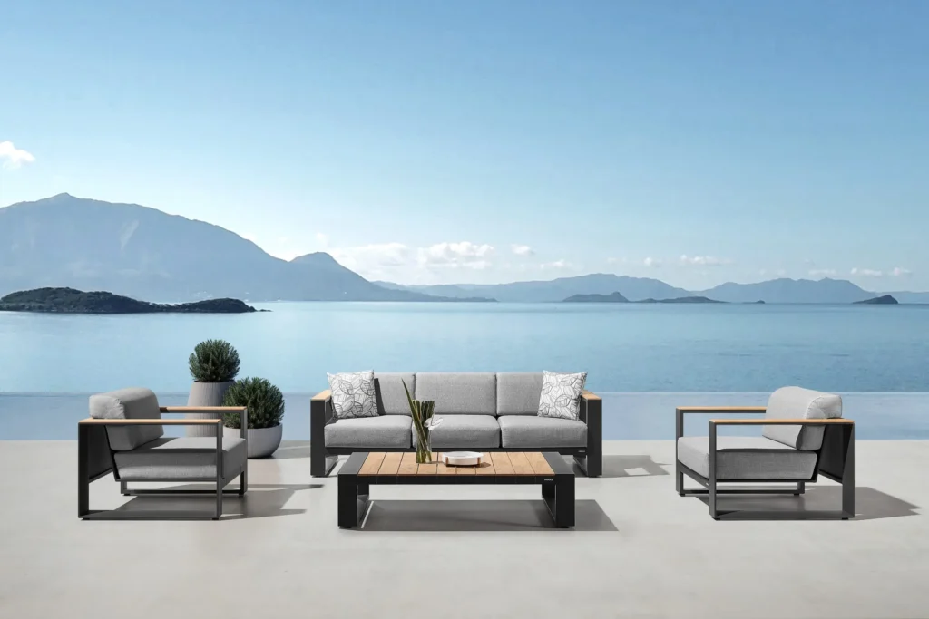 CAMBUSA Collection luxury outdoor entertaining furniture — Claudio Bellini alfresco dining and sofa set — Casa Valour Australia