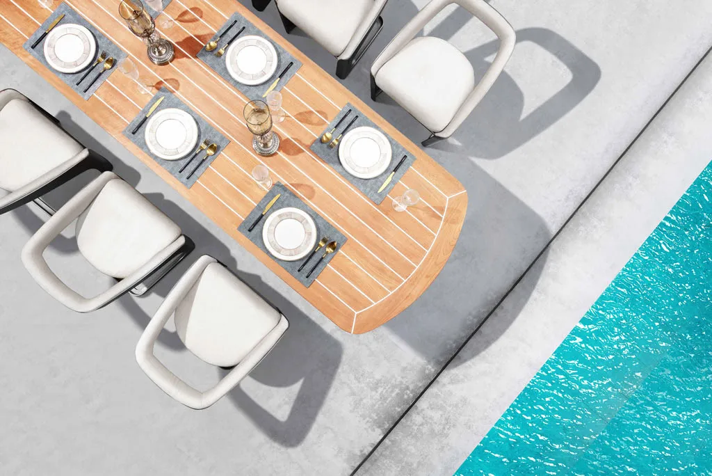 Luxury outdoor furniture Brisbane — Queensland designer alfresco lounge and dining — Casa Valour Australia